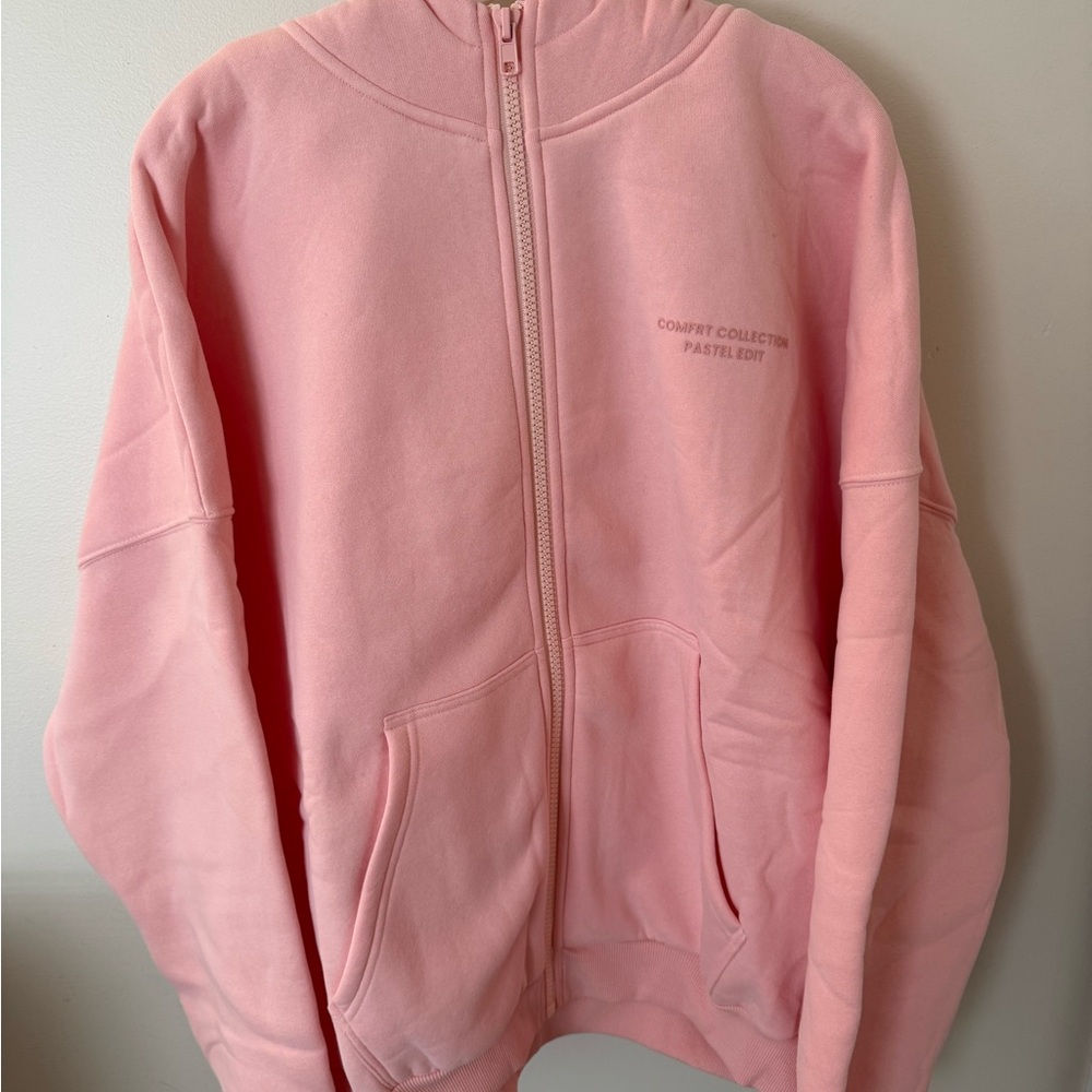 Bubblegum Pastel Sweat Set/Zip up hoodie & sweat pants